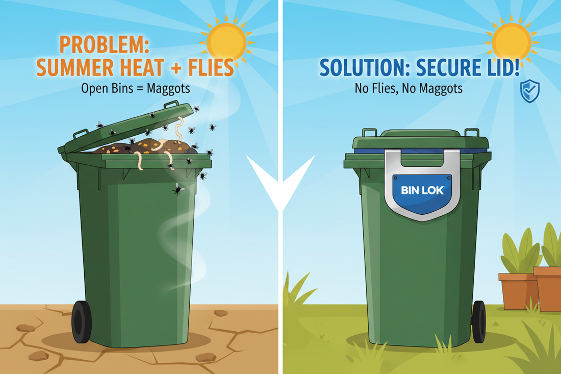 Maggots in Wheelie bin