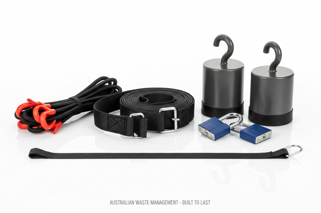 Bin Straps, Weights, Padlocks & Bungee Cords