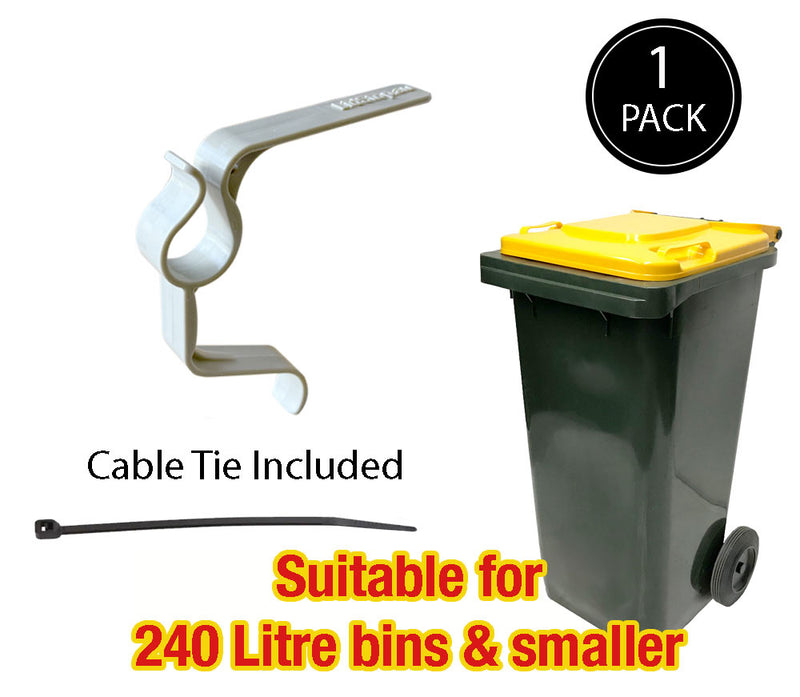 LidStop Wheelie Bin Lid Clip (1 Pack) – Stops Wind, Birds & Animals LidStop